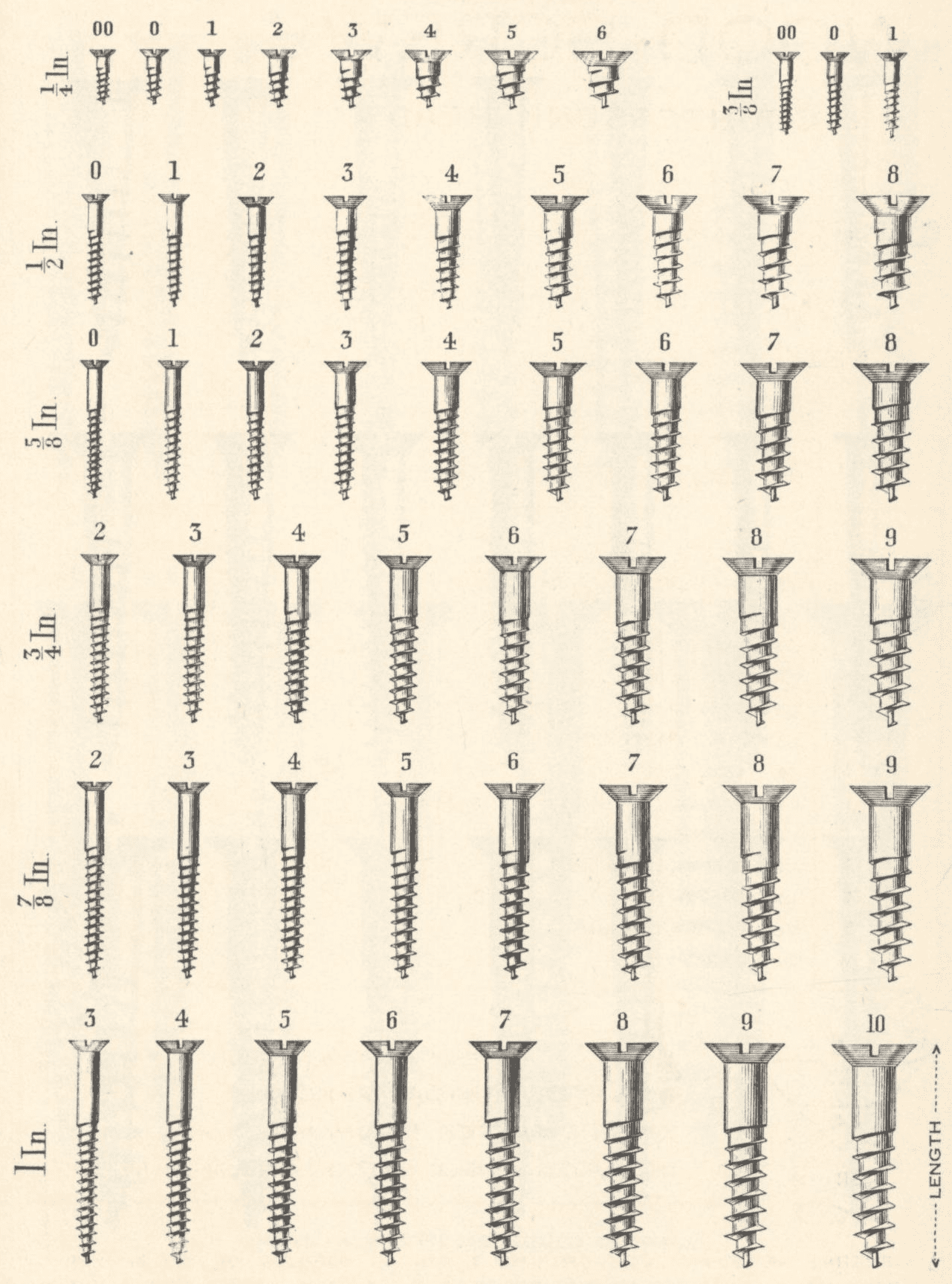 Screw Sizes Explained DIYnot