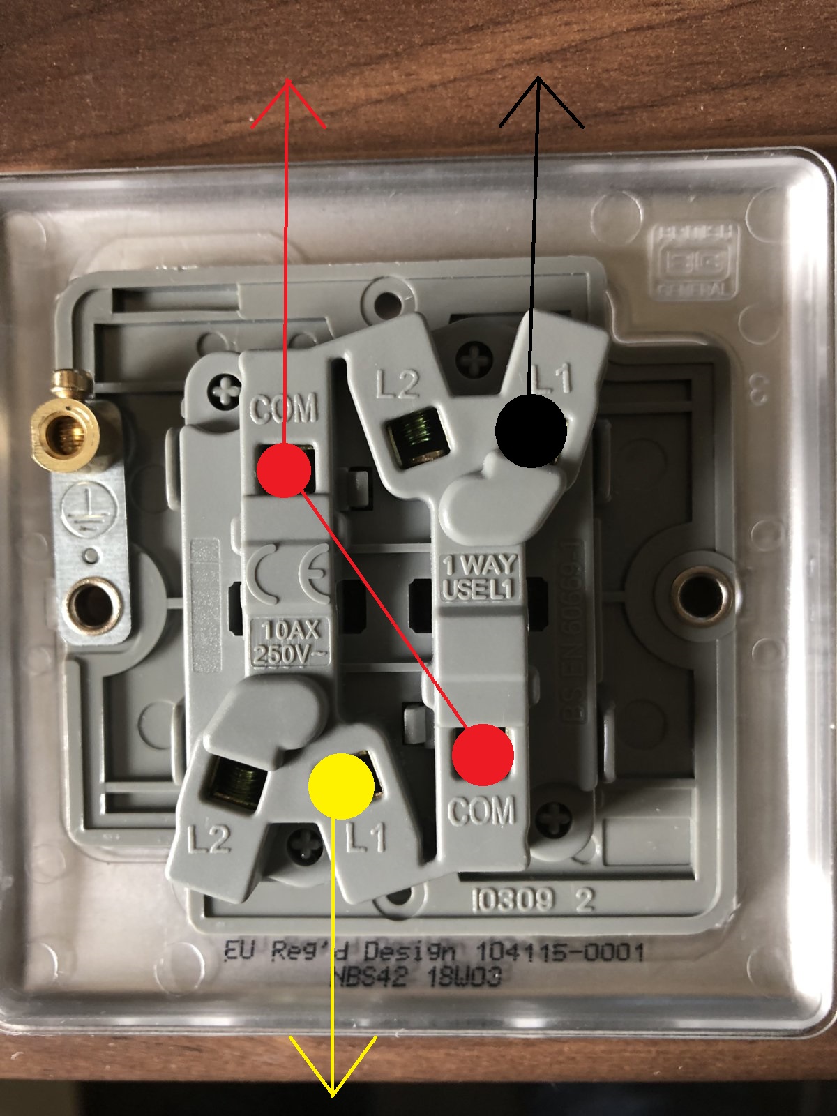 3 way to 2 way switch - confused by wiring | DIYnot Forums