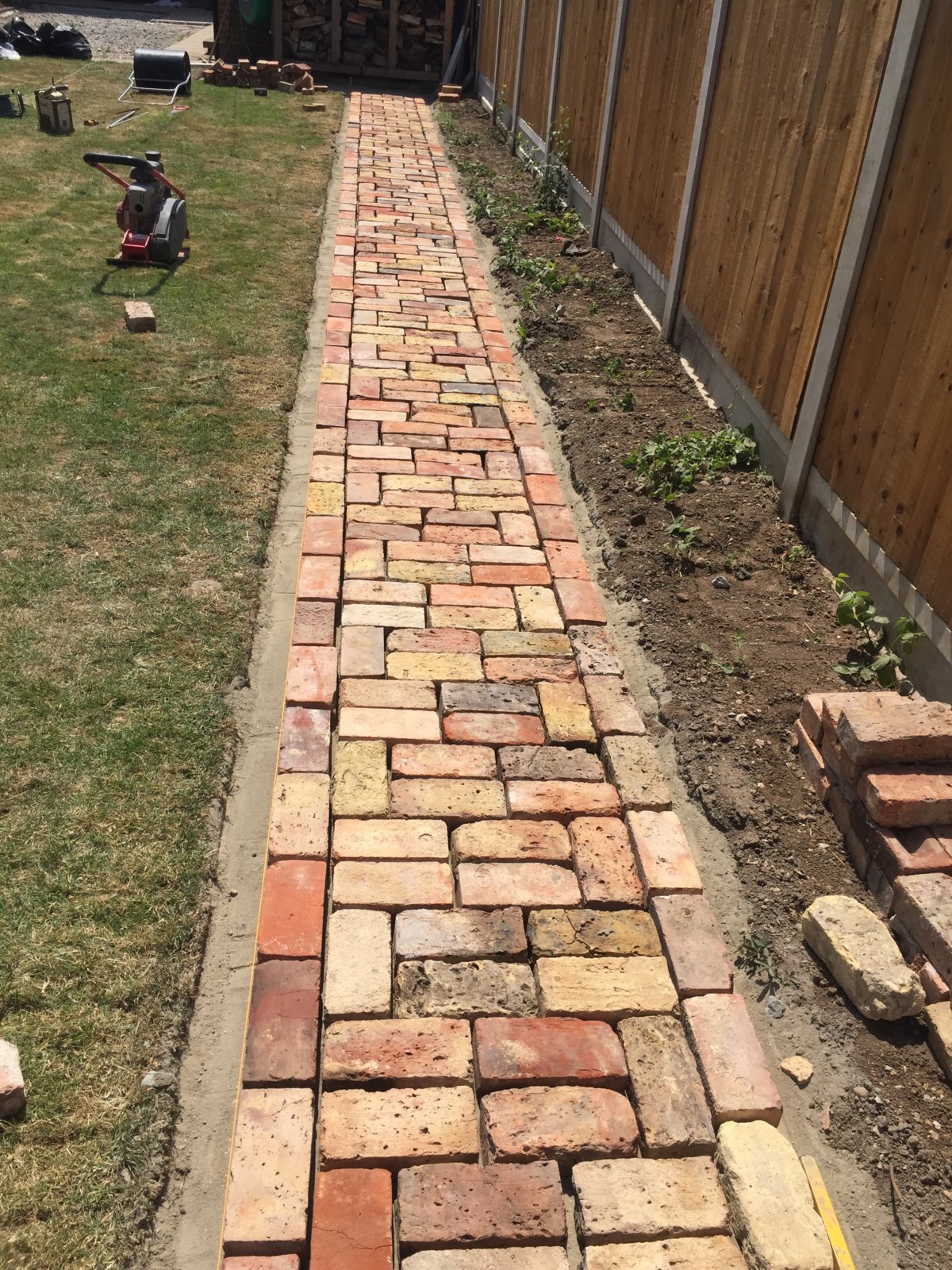 Reclaimed Brick Garden Path Pointing Ideas DIYnot Forums