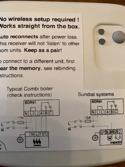 Replace Honeywell Receiver with HIVE | DIYnot Forums