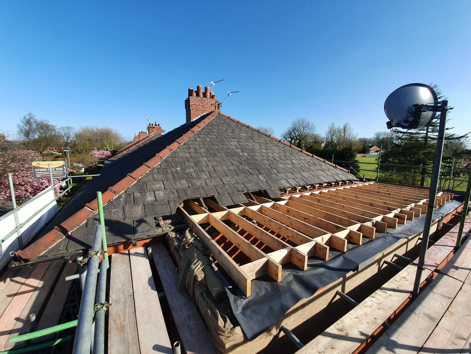 semi detached hip to gable for main house, then hip roof ...