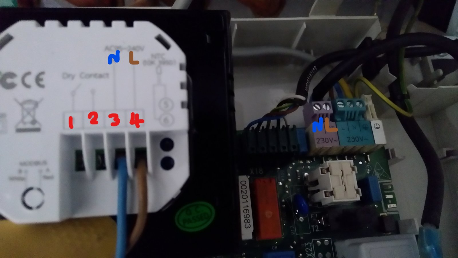 thermostat wiring bh 3000 to 831 vaillant (threads merged) | DIYnot Forums