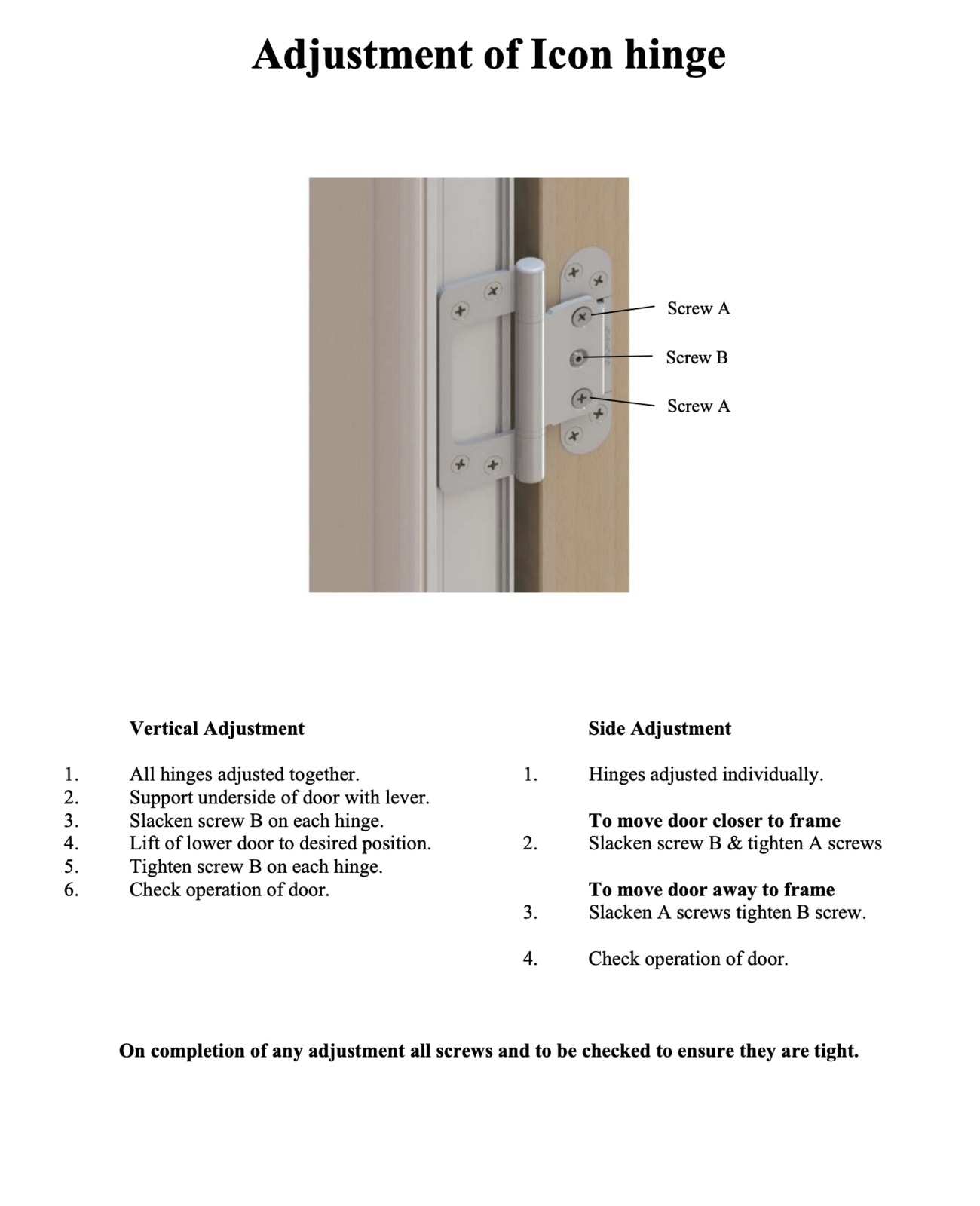 Door dropped, can I adjust these hinges? | DIYnot Forums