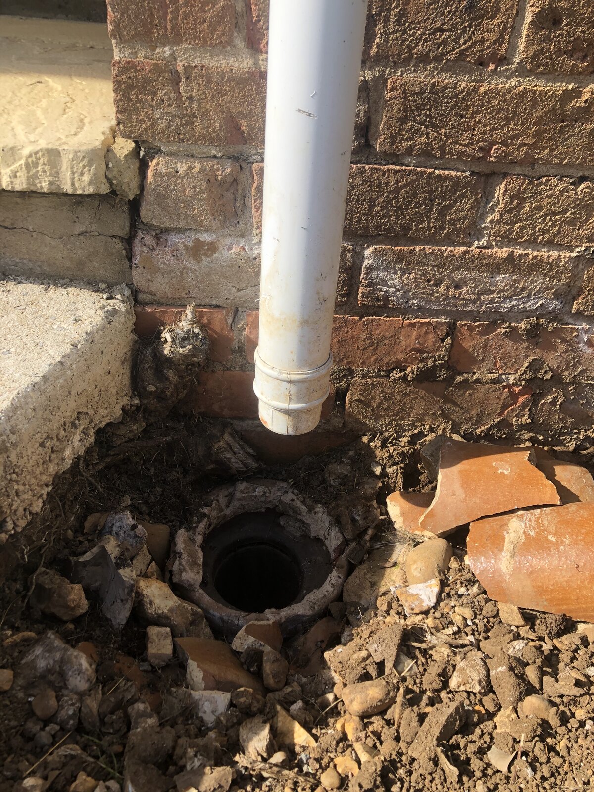 clay pipe drainage