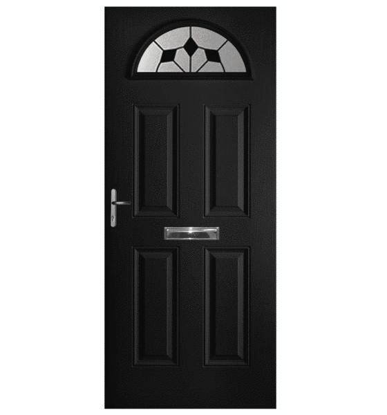 Black Battersea Composite Door (Diamond)