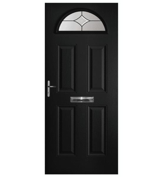 Black Battersea Composite Door (Star)