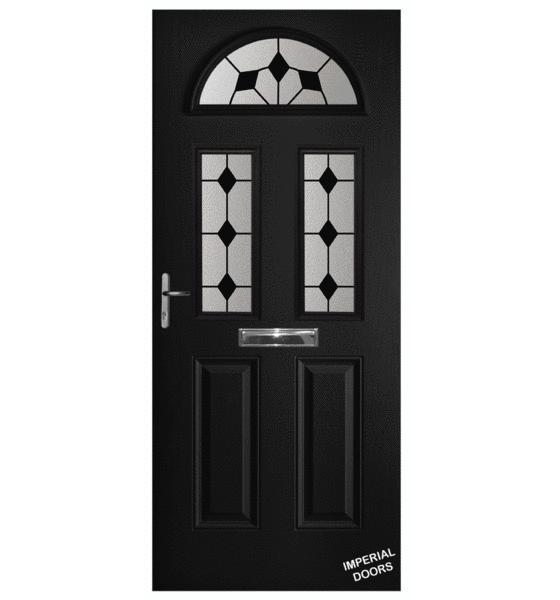 Black Mayfair Composite Door (Diamond)