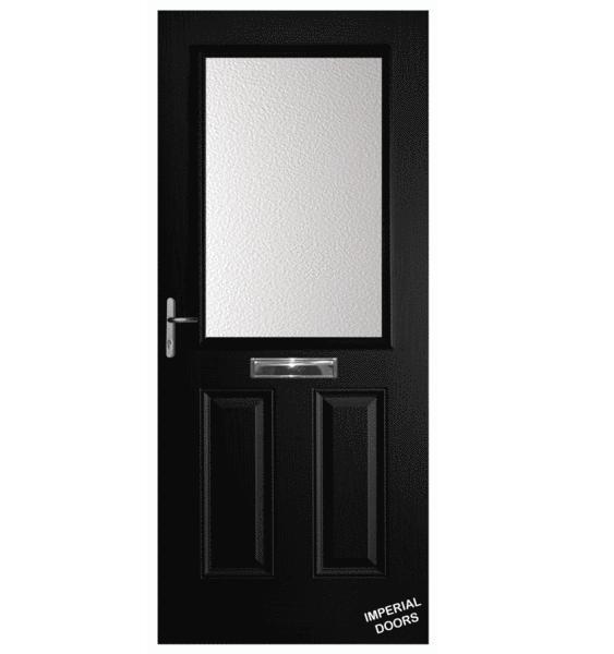 Black Trafalgar Composite Door (Plain)