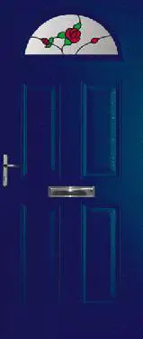 Blue Battersea Composite Doors (Rose)