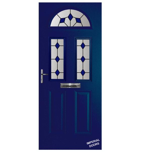 Blue Mayfair Composite Door (Diamond)