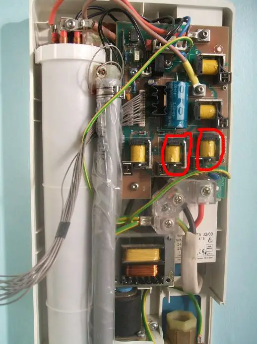 Electric shower - relays
