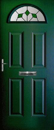 Green Battersea Composite Door (Diamond)