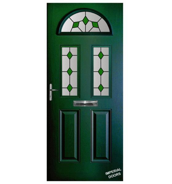 Green Mayfair Composite Door (Diamond)