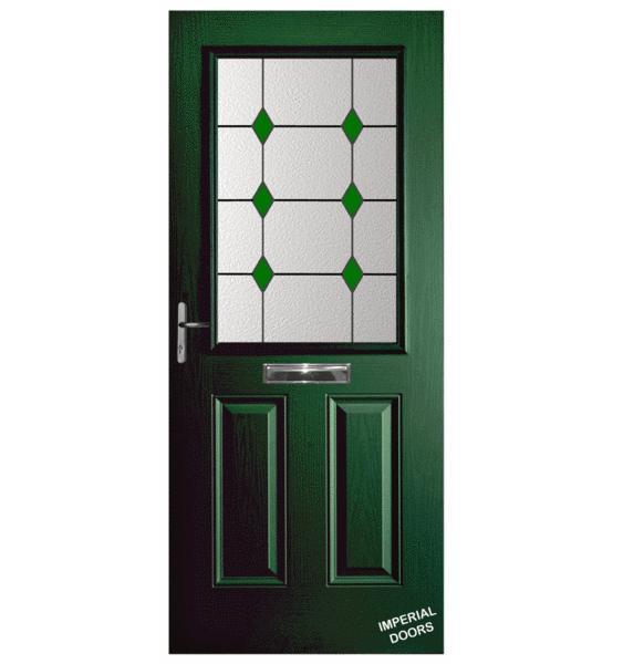 Green Trafalgar Composite Door (Diamond)