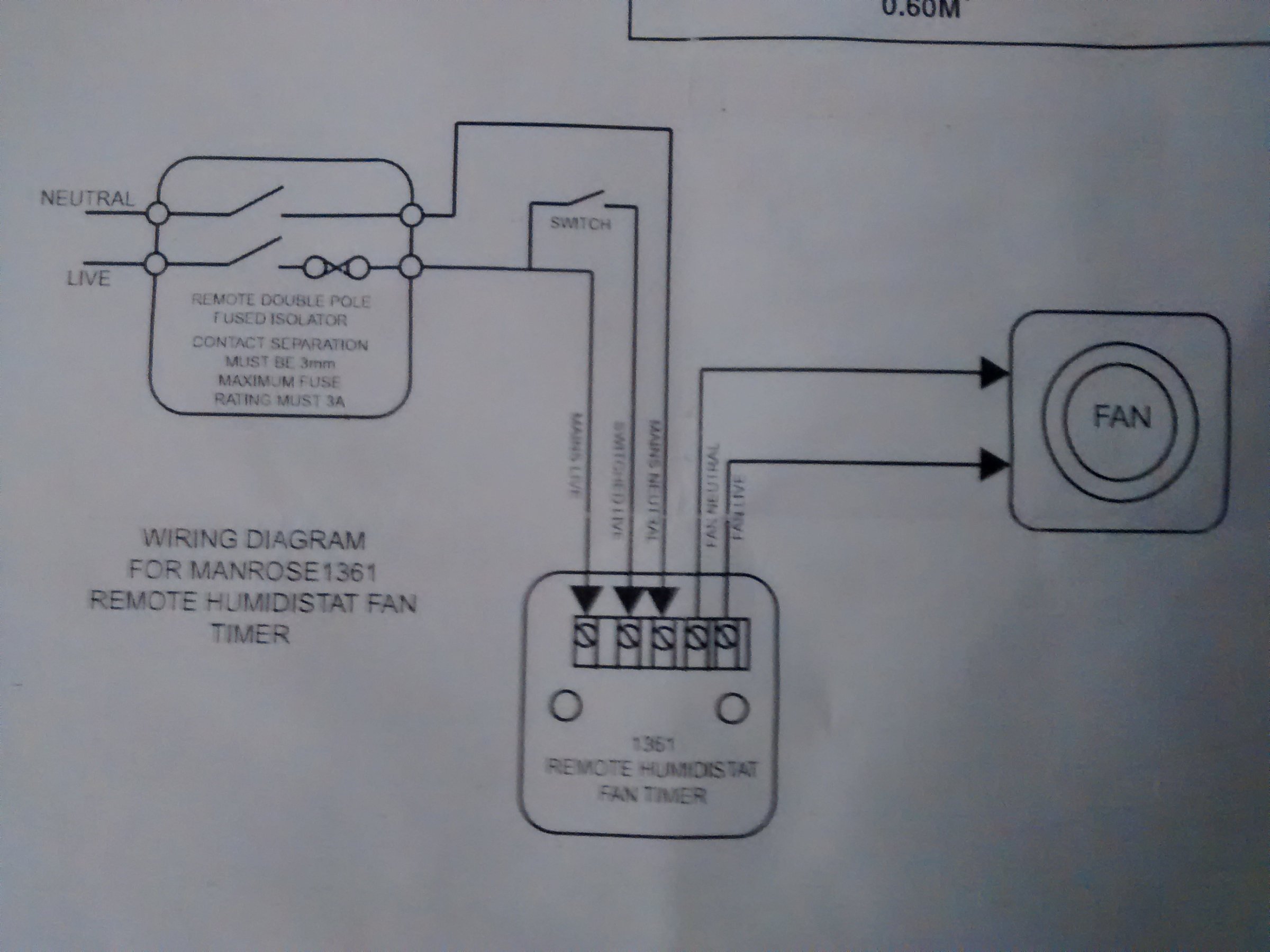 Humidistat wiring diagram | DIYnot Forums