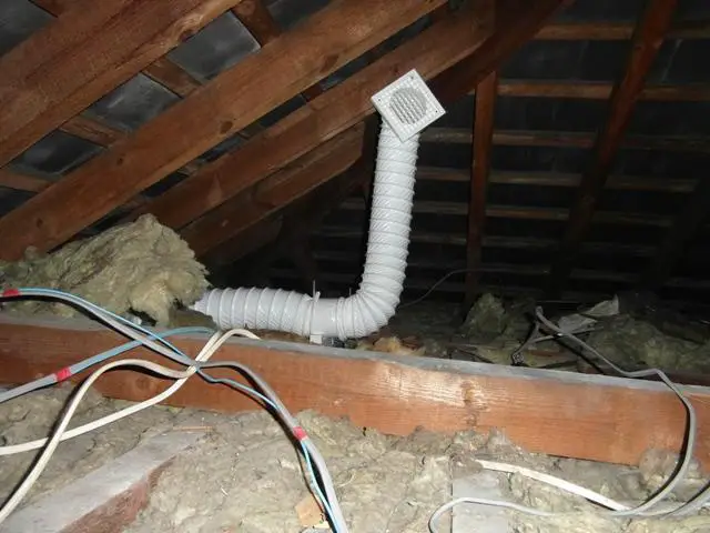 New bathroom Extract Terminating in the Loft