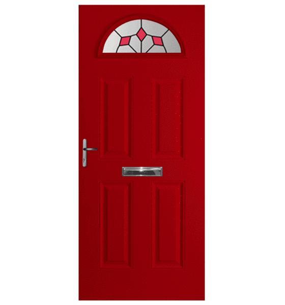 Red Battersea Composite Door (Diamond)