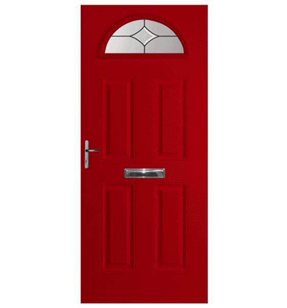 Red Battersea Composite Door (Star)