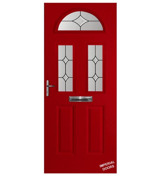 Red Mayfair Composite Door (Star)