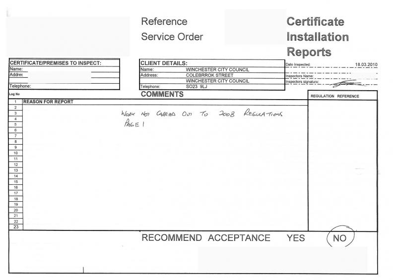 Result of LABC "inspection"