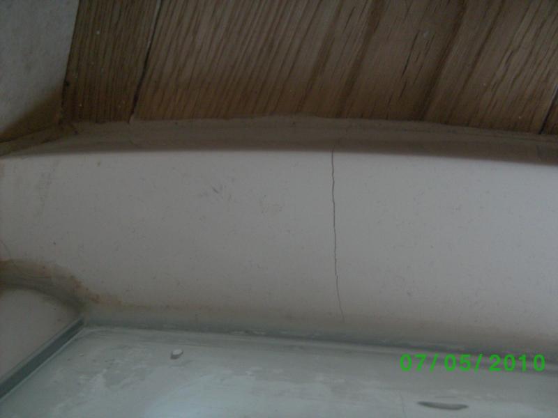 Repair hairline crack in grout