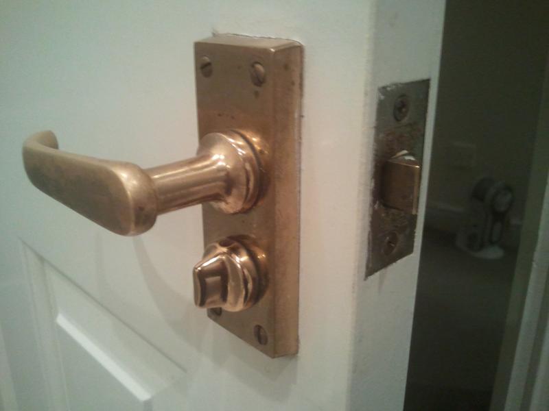 bathroom locks and handles