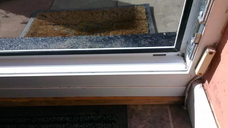 Water not draining under UPVC door | DIYnot Forums