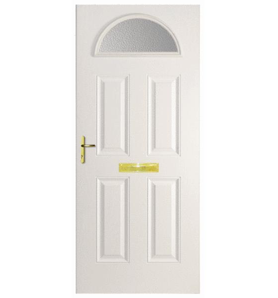 White Battersea  Composite Door (Plain)