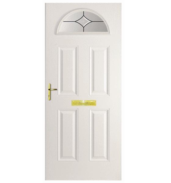 White Battersea  Composite Door (Star)