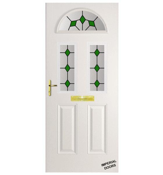 White Mayfair Composite Door (Diamond)