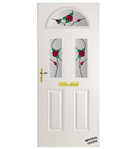 White Mayfair Composite Door (Rose)