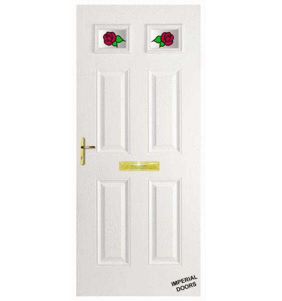 White Picadilly Two Composite Door (Rose)