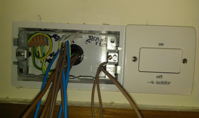 Wiring Shower room Isolators 3 | DIYnot Forums