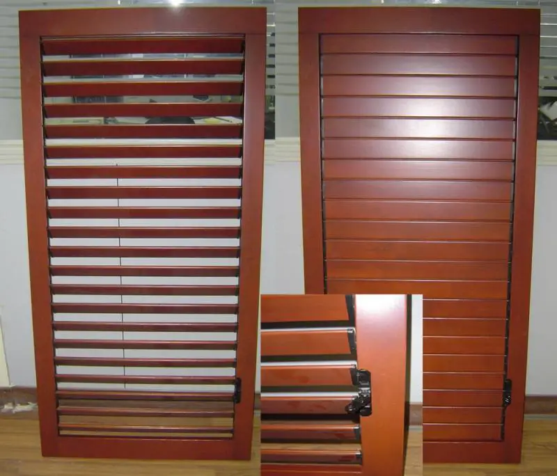 wood shutter windows